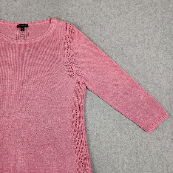 Talbots Sweater Womens Size Medium 100% Linen Pink - Picture 7 of 14